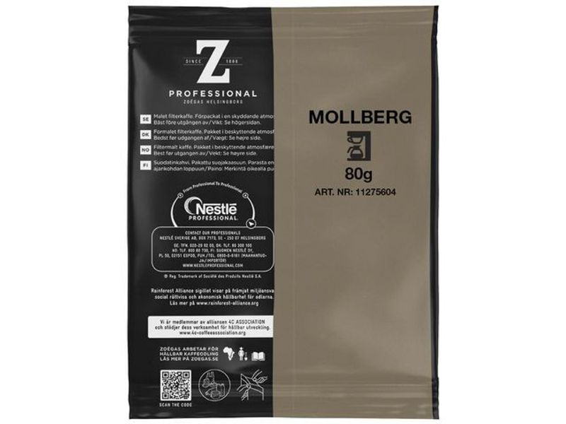 Kaffe ZOÉGAS Mollbergs blandning 60x80g