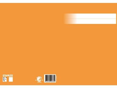 Skrivhäfte A4 olinjerat orange