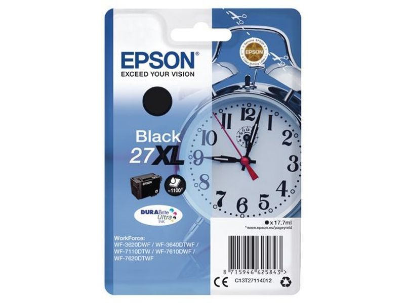 Bläckpatron EPSON C13T27114012 XL svart