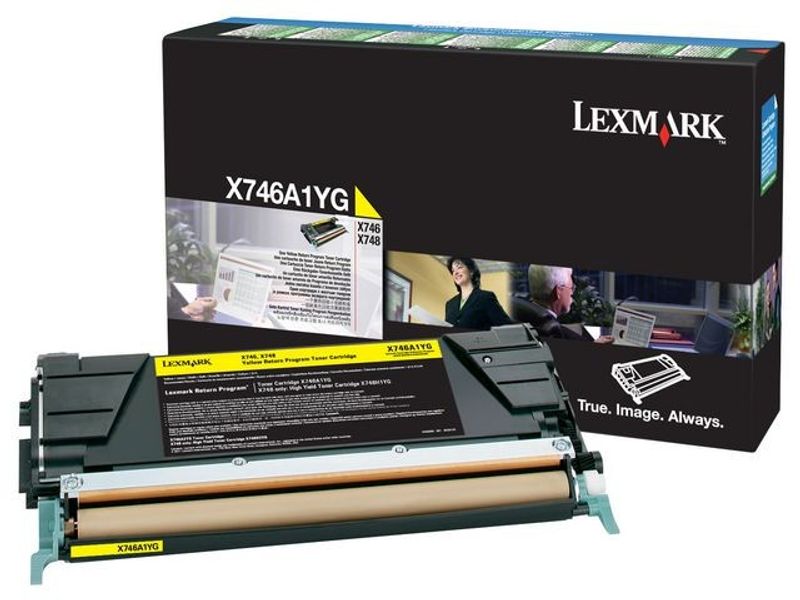 Toner LEXMARK X746A1YG 7K gul