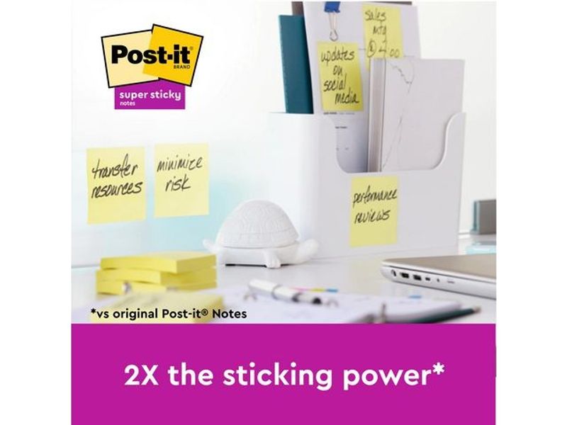 Notes POST-IT SS 76x76mm rec gul 3/fp