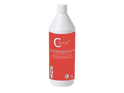 Sanitetsrent CLIMA30 surt oparfymerad 1L