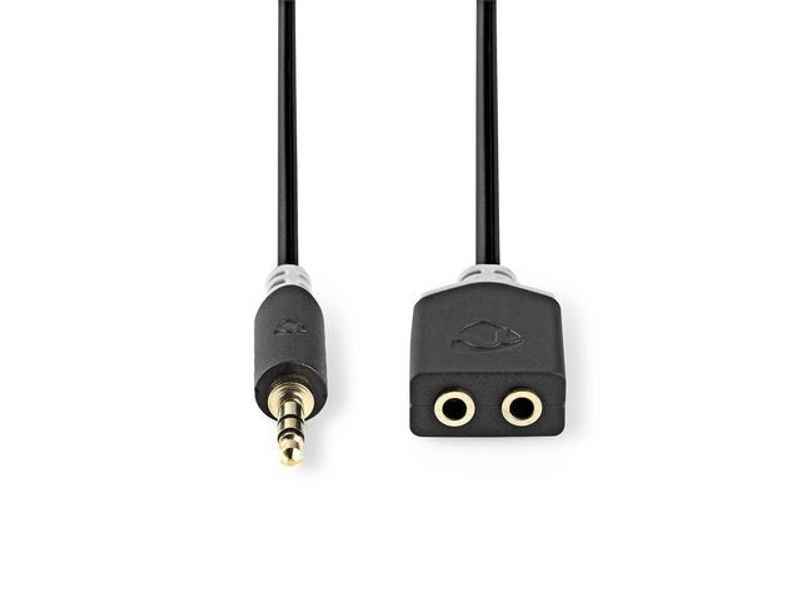 Adapter NEDIS 2x3,5mm Ho - 3,5mm Ha