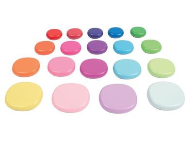 Trästenar rund olika stl o färger 20/fp
