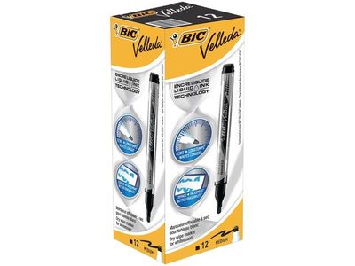 Whiteboardpenna BIC Velleda liq B12 sv