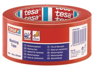 Golvmarkering TESA Prof. 50mmx33m röd