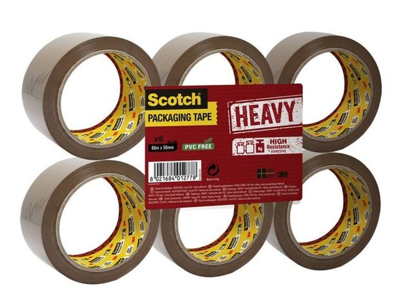 Packtejp SCOTCH Heavy 50mmx66m Brun 6/fp