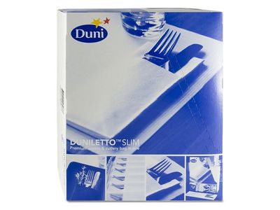 Servett DUNILETTO Slim 40x33cm vit 65/fp
