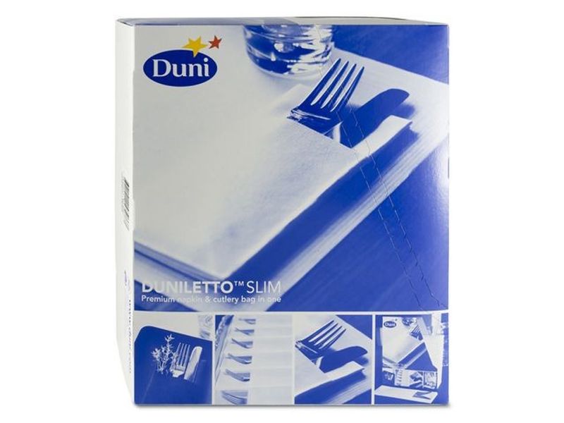Servett DUNILETTO Slim 40x33cm vit 65/fp