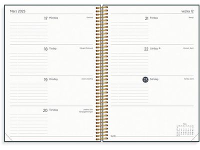 Kalender Organizer and Notes 24/25