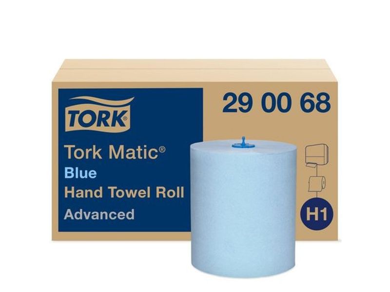 Handduk TORK Adv H1 blå 6/fp