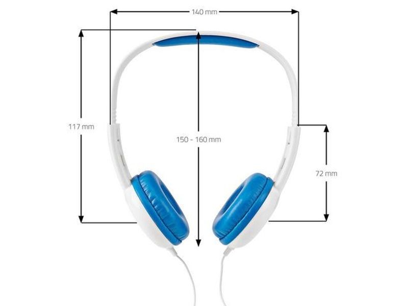 Hörlur NEDIS barn Max 82 dB blå