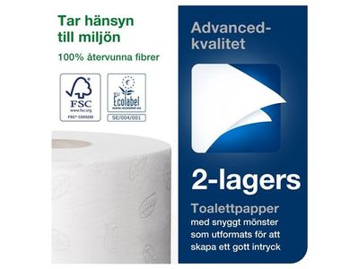 Toalettpapper TORK Adv T2 2-lag 12/fp