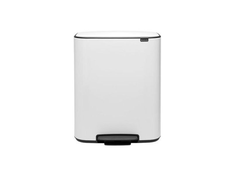 Papperskorg BRABANTIA Pedal Bo 2x30L vit