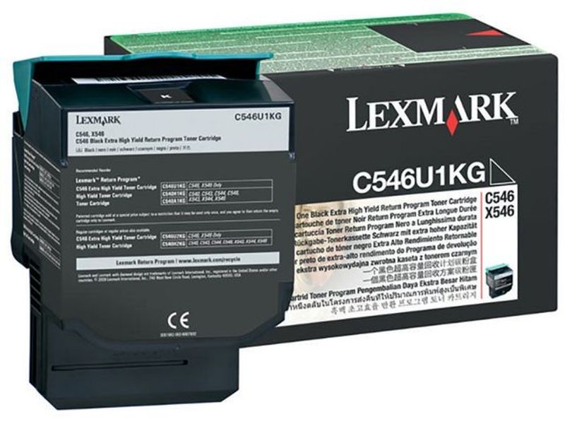 Toner LEXMARK C546U1KG 8K svart