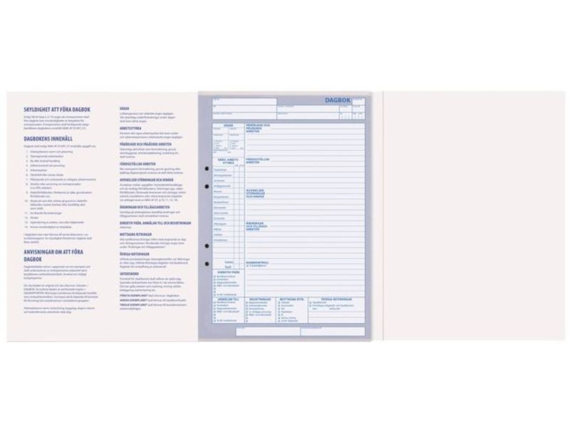Dagboken för bygg A4 60 dagar