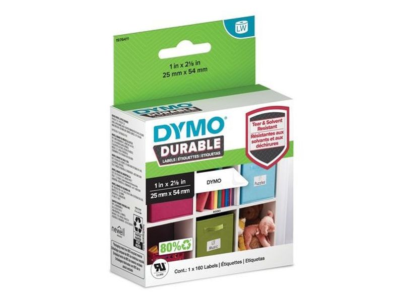 Etikett DYMO Durable 25x54mm 160/fp