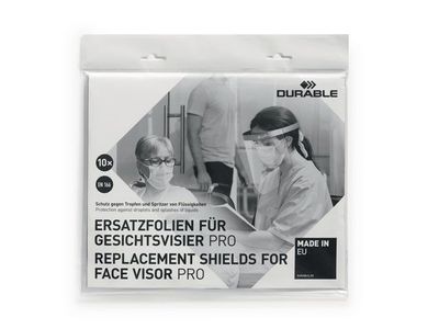 Extra skärm till visir DURABLE 10/fp