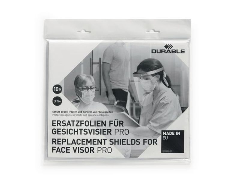 Extra skärm till visir DURABLE 10/fp
