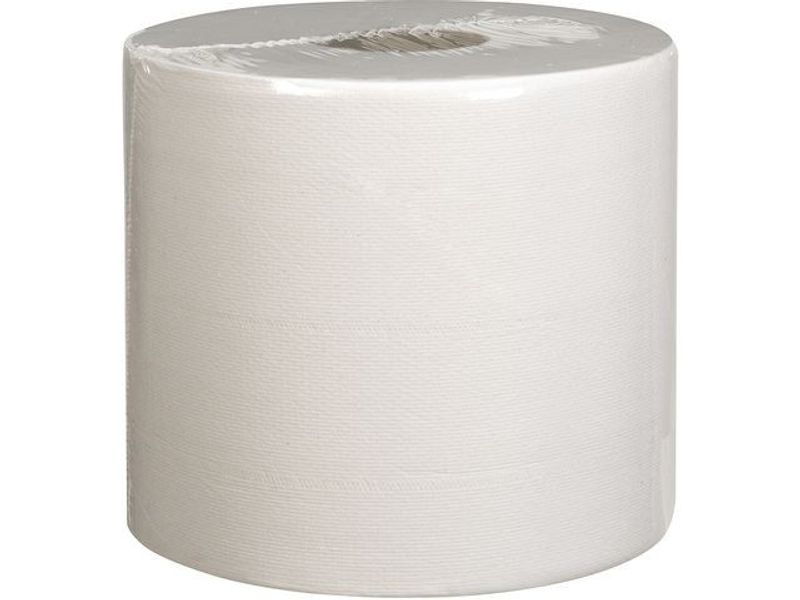 Torkrulle WYPALL L10 1-lag vit 228m/rl