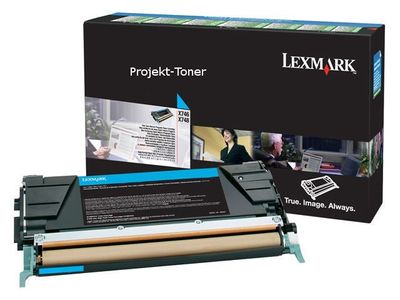 Toner LEXMARK X746A3CG 7K cyan