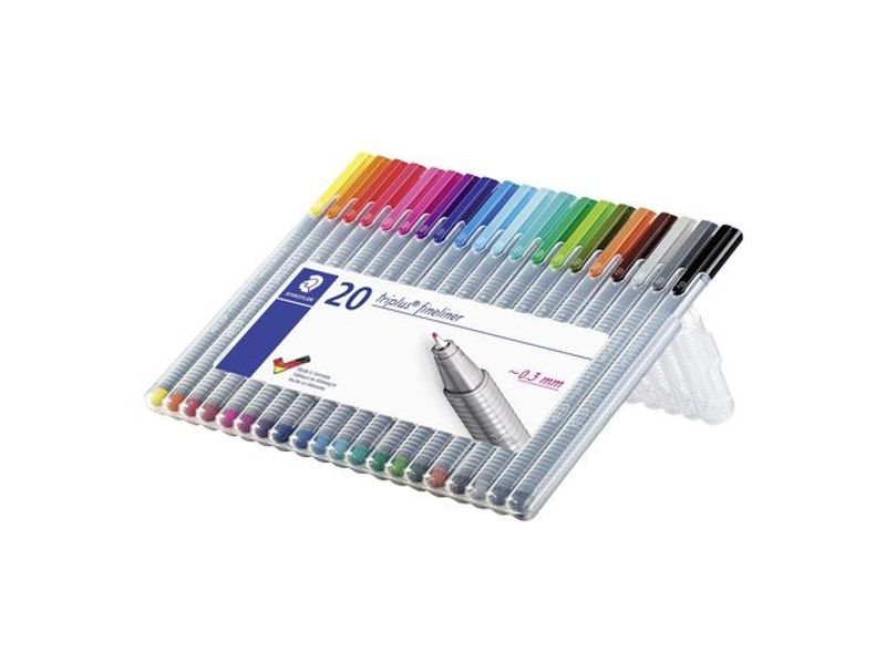 Fineliner STAEDTLER triplus 20 färger