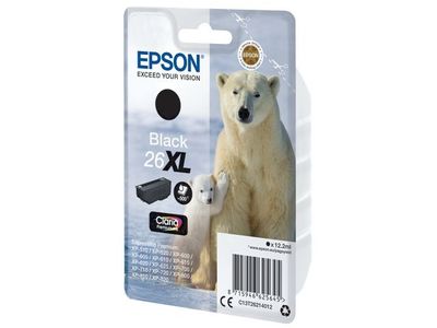 Bläckpatron EPSON C13T26214012 svart