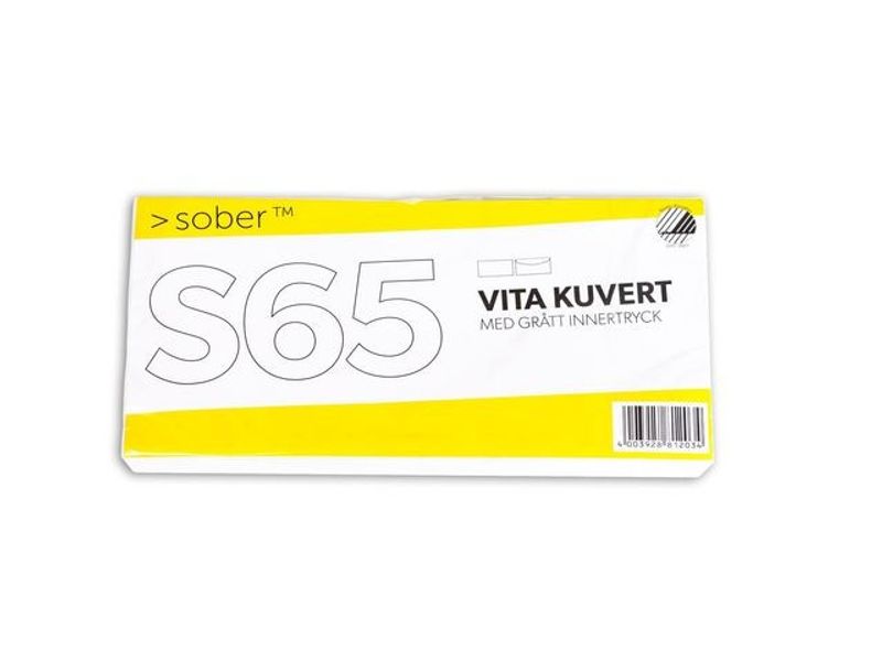 Kuvert konsument fp S65 FH vit 50/fp