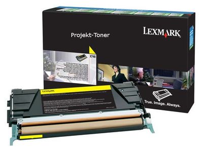 Toner LEXMARK X748H3YG 10K gul