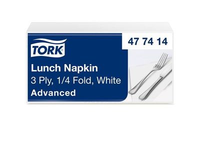 Servett TORK Lunch 3-lags vit 150/fp