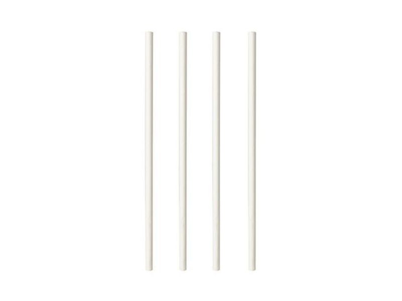 Sugrör PURE papper 6mm x 20cm vit 100/fp