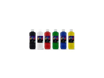 Fingerfärg Svanenmärkt 6st x 500ml