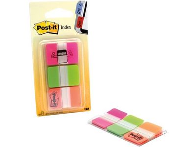 Index POST-IT stark 25,4x38,1r/g/o 66/fp