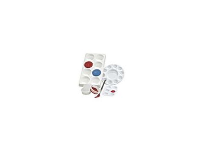 Plastpalett för 8 färgblock