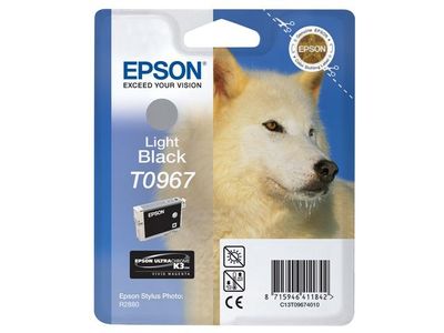 Bläckpatron EPSON C13T09674010 lj.svart