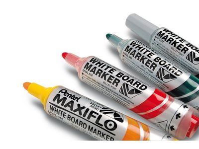 Whiteboardpenna PENTEL Maxiflo rund grön