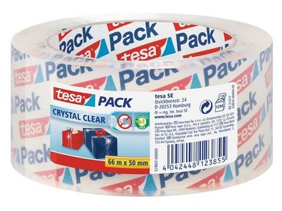 Packtejp TESA Crystal Clear50mmx66m klar