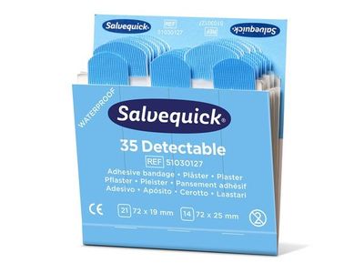 Plåster Detectable refill blå 35/fp
