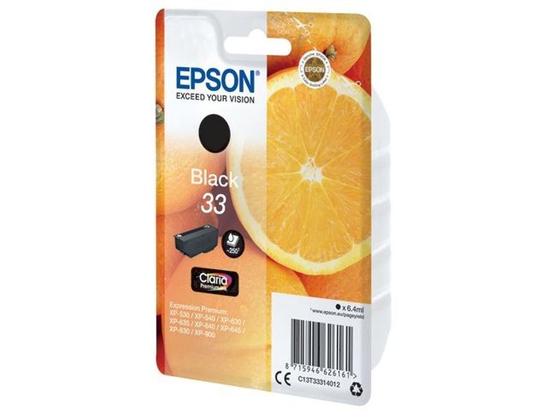 Bläckpatron EPSON C13T33314012 svart