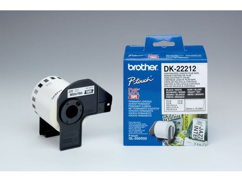 Etikett BROTHER DK22212 pl 62mmx15,24m