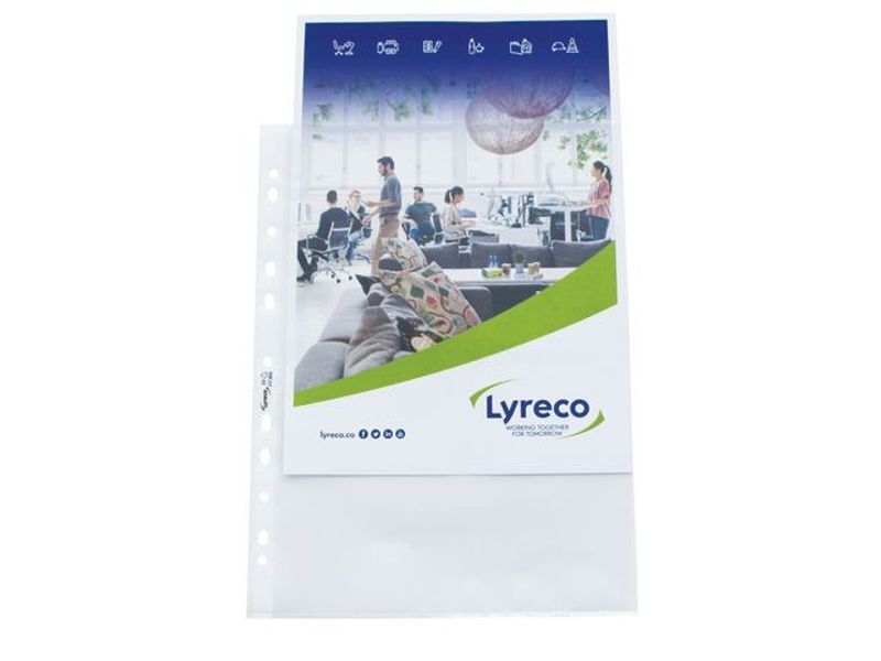 Plastficka LYRECO A4 0,08 präg 100/fp