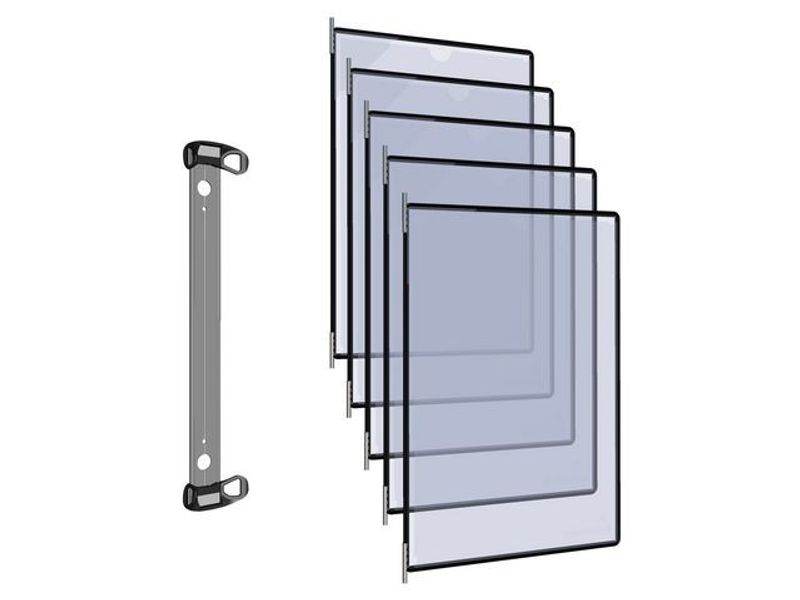 Väggställ DJOIS magnetisk A4 10 panel