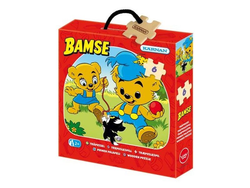 Träpussel Bamse 6 bitar