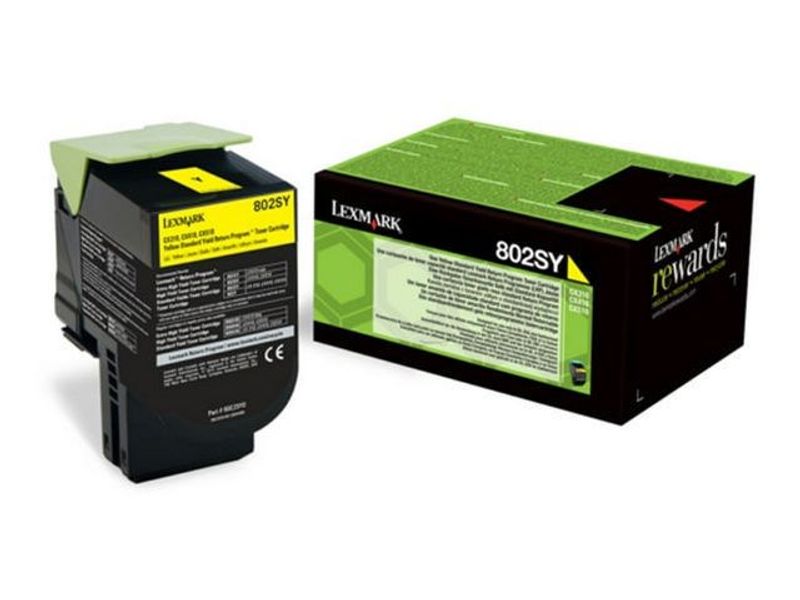 Toner LEXMARK 80C2SYE 2K gul