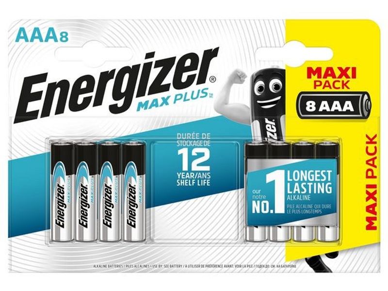 Batteri ENERGIZER Max Plus AAA 8/fp