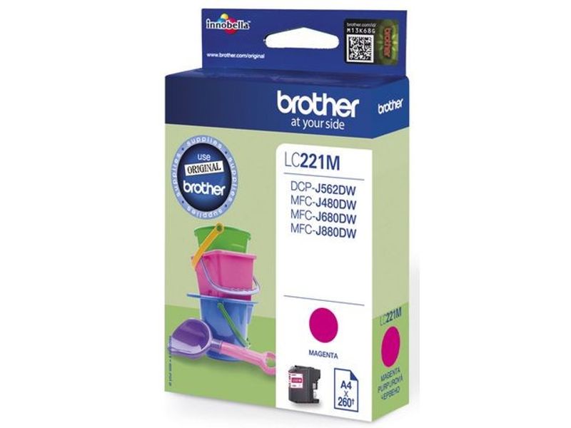 Bläckpatron BROTHER LC221M magenta