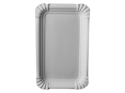 Tallrik Pure kantig 10x16cm vit 250/fp