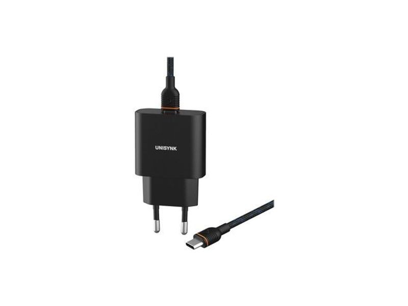 Laddare Vägg UNISYNK USB-C PD 20W 2m