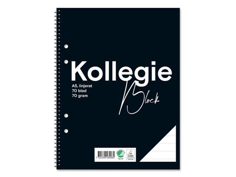 Kollegieblock FW A5 70g 70bl linj h