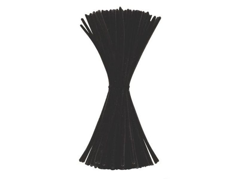 Piprensare 30cm svarta 100/fp